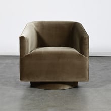 Gabby Velvet Swivel Tub Chair